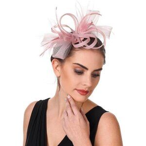 Fascinators Hat Flower St07-pink
